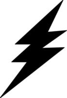 Stencil lightning icon Thunder charging power black light vector