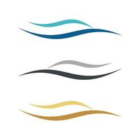 Colorful Ornamental Wave Line Logo Template Illustration Design. EPS 10. vector