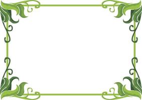 Botanical Swirl Ornament Designs for Green Spaces vector