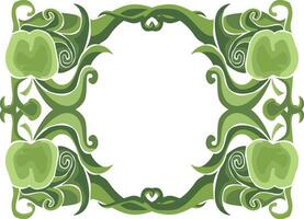 Whimsical Swirl Flora Elements for Natural Decorations vector