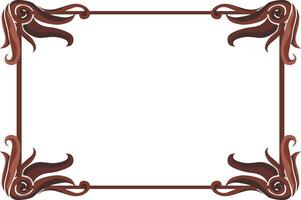 Botanical Ornamentation for Brown Decor Styles vector