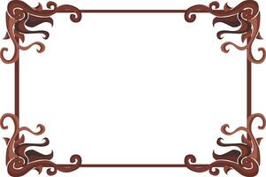 Brown-Themed Decorations with Elegant Floral Accents vector