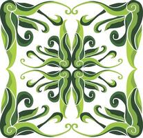 Harmonious Swirl Flora Ornaments for Botanical Themes vector