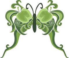 Exquisite Butterfly Ornament vector