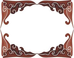 Rustic Charm Floral Ornaments for Brown Spaces vector