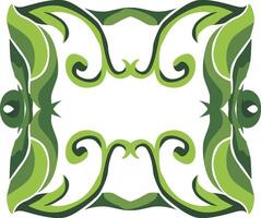 Ethereal Swirl Flora Ornaments for Natural-Inspired Designs vector