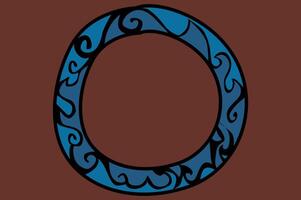 Ornate Circle-Shaped Border vector