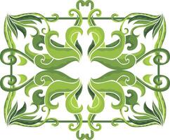 Sophisticated Botanical Motifs for Border Decoration vector
