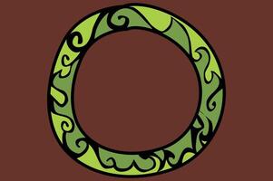 Decorative Round Frame Design vector