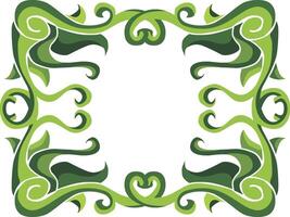 Botanical Swirl Flora Ornaments for Green Inspirations vector
