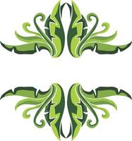 Lush Swirl Flora Ornaments for a Refreshing Ambiance vector