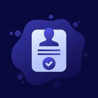 Account verified icon, design vector