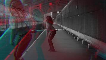 Experience the Dynamic Motion within a Surreal and Innovative Tunnel Environment Setting video