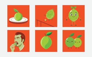 Ultimate Lime Pack for Creative Design Projects vector