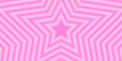 Pink concentric stars background. Preppy y2k pattern in pastel colors with aura gradient effect. Groovy psychedelic poster design with blurry hypnotic effects. graphic illustration vector