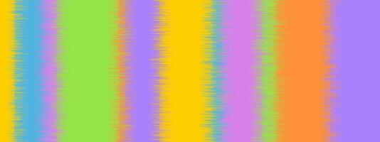 Colorful striped watercolored background. Ikat pattern. Batik textile texture with ombre effect. Abstract tie dye rainbow print. Modern knitted scarf, plaid or carpet boho motif. illustration vector