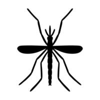 mosquito image isolated on white background. vector