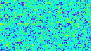 Abstract background of green pixel squares movement, particle movement, patterning video