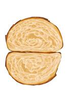 The texture in the delicious cut Piece sour dough vector