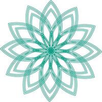 Geometric Mandala Optical Illusion design vector