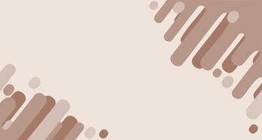 Background of wavy elements, drops, lines in colors of 2025, mocha mousse. Banner, simple abstract geometric background, graphics, design for poster, web banner. vector