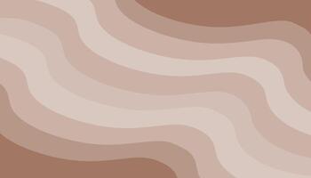 Background of wavy elements, lines in colors of 2025, mocha mousse. Banner, simple abstract geometric background, graphics, design for poster, web banner. vector