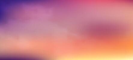 Modern orange gradient backgrounds with clouds. Header banner. Bright abstract presentation backdrop. illustration vector