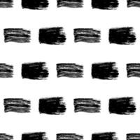 Seamless pattern with dark scribble smear on white background. Abstract grunge texture vector