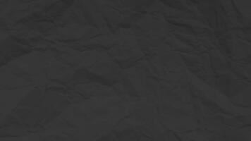 Black clean crumpled paper background. Horizontal crumpled empty paper template for posters and banners. illustration vector