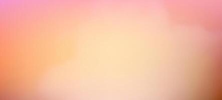 Modern orange gradient backgrounds with clouds. Header banner. Bright abstract backdrop. illustration vector