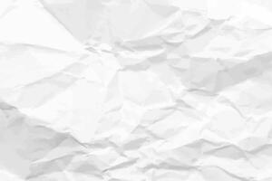 White clean crumpled paper background. crumpled empty paper template for posters and banners. illustration vector