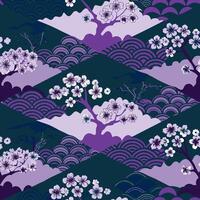 Abstract Japanese pattern. Flat design vector