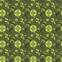 Abstract Japanese seamless pattern vector