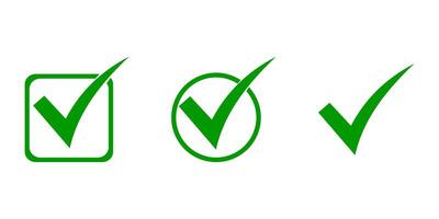 check list circle frame - checkbox symbol sign. check mark box square frame. Check marks for agreement, vote, confirmation vector