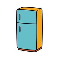 Flat Illustration of a Refrigerator Appliance vector