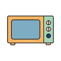 Stylish Microwave Design for Quick Meals vector