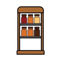 Modern Spice Rack Design for Cooking Essentials vector