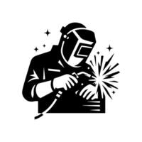 Welder icon on white background vector
