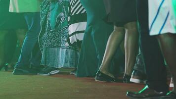People standing in line at an event video