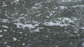A close up of a wave in the ocean video