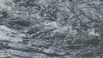 Water flowing over rocks in a river video