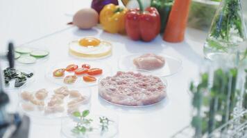 A table with various ingredients on it video