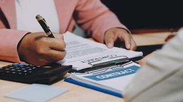 Contracts and business documents video