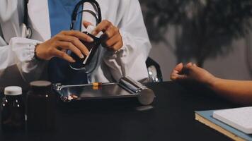 A doctor is examining a patient's hand video