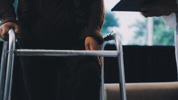 A person with a walker and a person with a walker video