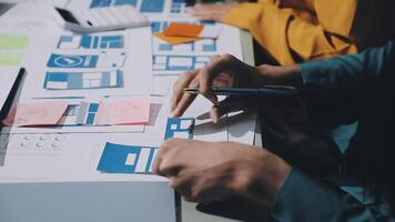 A person is working on a design project video