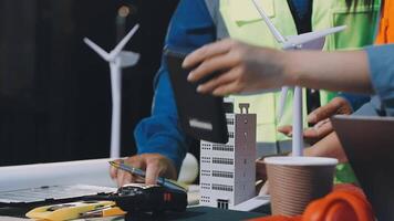 A group of people working on a project video