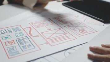 How to create a website design video