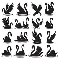duck silhouette design with a white background vector