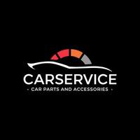 car service minimalist logo. car part and accessories vector